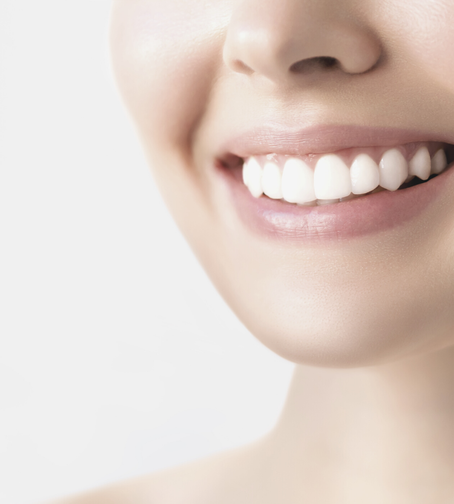 oral care: girl smiling